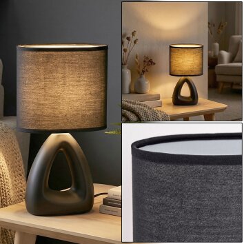 Garin Lampe à poser Noir, 1 lumière