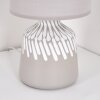 Mirvel Lampe à poser Gris, Blanc, 1 lumière