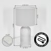 Fonil Lampe à poser Fumée, Transparent, 1 lumière