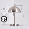 Veltri Lampe à poser Nickel mat, 1 lumière