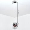 Ripoll Suspension, Boule lumineuse, Suspension Chrome, Fumé, 1 lumière