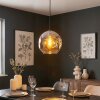 Ripoll Suspension, Boule lumineuse, Suspension Ambre, 1 lumière