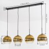 Koyoto Suspension, Boule lumineuse, Suspension Or, Clair, 4 lumières
