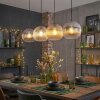 Koyoto Suspension, Boule lumineuse, Suspension Ambre, Clair, Fumé, 4 lumières