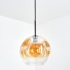 Ripoll Suspension, Boule lumineuse, Suspension Ambre, Clair, 1 lumière