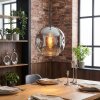 Ripoll Suspension, Boule lumineuse, Suspension Chrome, Clair, Fumé, 1 lumière