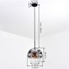 Ripoll Suspension, Boule lumineuse, Suspension Clair, Fumé, 1 lumière