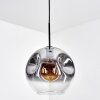 Ripoll Suspension, Boule lumineuse, Suspension Clair, Fumé, 1 lumière