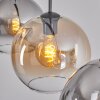 Koyoto Suspension, Boule lumineuse, Suspension Ambre, Clair, Fumé, 3 lumières