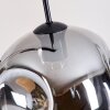 Ripoll Suspension, Boule lumineuse, Suspension Ambre, Clair, Fumé, 4 lumières