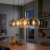 Ripoll Suspension, Boule lumineuse, Suspension Ambre, Clair, Fumé, 4 lumières