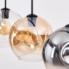 Ripoll Suspension, Boule lumineuse, Suspension Ambre, Clair, Fumé, 4 lumières