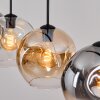 Ripoll Suspension, Boule lumineuse, Suspension Ambre, Clair, Fumé, 4 lumières