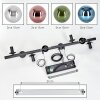 Gastor Suspension, Boule lumineuse, Suspension Bleu, Chrome, Vert, Cuivré, Fumé, 8 lumières