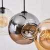 Ripoll Suspension, Boule lumineuse, Suspension Ambre, Clair, Fumé, 4 lumières