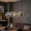 Ripoll Suspension, Boule lumineuse, Suspension Ambre, Clair, Fumé, 4 lumières