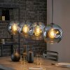 Ripoll Suspension, Boule lumineuse, Suspension Bleu, 4 lumières