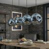 Ripoll Suspension, Boule lumineuse, Suspension Bleu, 4 lumières