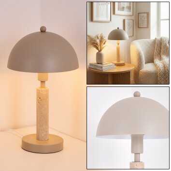 Golam Lampe à poser Beige, Sable, 1 lumière