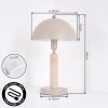 Golam Lampe à poser Beige, Sable, 1 lumière