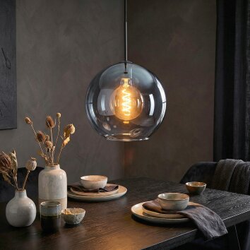 Koyoto Suspension, Boule lumineuse, Suspension 30 cm Bleu, 1 lumière