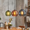 Koyoto Suspension, Boule lumineuse, Suspension Bleu, Vert, Cuivré, 3 lumières