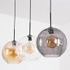 Koyoto Suspension, Boule lumineuse, Suspension 30 cm Ambre, Clair, Fumé, 3 lumières