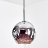 Ripoll Suspension, Boule lumineuse, Suspension Chrome, Fumé, 1 lumière