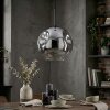 Ripoll Suspension, Boule lumineuse, Suspension Chrome, Clair, Fumé, 1 lumière