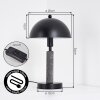 Golam Lampe à poser Noir, 1 lumière