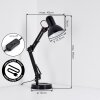 Nurmasuando Lampe de bureau, Lampe à poser LED Noir, 1 lumière