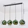 Ripoll Suspension, Boule lumineuse, Suspension Vert, 4 lumières