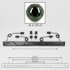 Ripoll Suspension, Boule lumineuse, Suspension Vert, 4 lumières