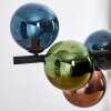 Gastor Suspension, Boule lumineuse, Suspension Bleu, Vert, Cuivré, 8 lumières
