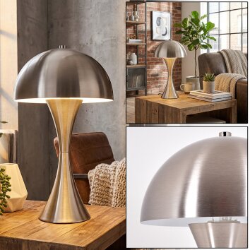 Garil Lampe à poser Nickel mat, 1 lumière