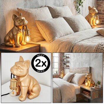 Harol Lampe à poser Or, 1 lumière