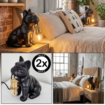 Harol Lampe à poser Noir, 1 lumière