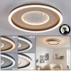 Gorim Plafonnier LED Gris, Noir, 1 lumière