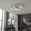 Baiyin Plafonnier LED Chrome, Argenté, 1 lumière