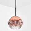 Ripoll Suspension, Boule lumineuse, Suspension Clair, Cuivré, 1 lumière
