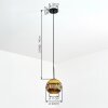Ripoll Suspension, Boule lumineuse, Suspension Or, 1 lumière