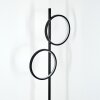 Firon Lampadaire LED Noir, 2 lumières