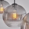 Koyoto Suspension, Boule lumineuse, Suspension Clair, Fumé, 3 lumières