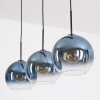 Koyoto Suspension, Boule lumineuse, Suspension Bleu, Clair, 3 lumières