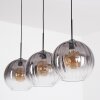 Koyoto Suspension, Boule lumineuse, Suspension Clair, Fumé, 3 lumières