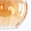 Koyoto Suspension, Boule lumineuse, Suspension Ambre, 3 lumières