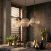 Koyoto Suspension, Boule lumineuse, Suspension Ambre, Clair, 3 lumières