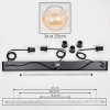Koyoto Suspension, Boule lumineuse, Suspension Ambre, Clair, 3 lumières