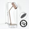 Wolar Lampe à poser LED Sable, 1 lumière