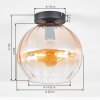 Koyoto Plafonnier, Boule lumineuse 20 cm Ambre, Clair, 1 lumière